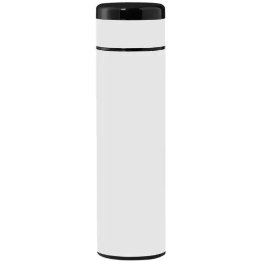Kovel Giftology Double Walled Insulated Flask with Temperature Lid White
